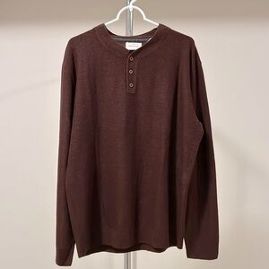 Weatherproof Vintage Men's Soft Touch Henley Sweater